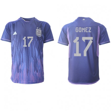 Argentina Alejandro Gomez 17 Matchtröjor Borta Fotbollströja VM 2022